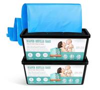 FLYISH DIRECT Nappy Bin Refills, Odor Control, 60 Nappy Disposal Bags, Diaper Pail Refill Bags Compatible with Diaper Genie Signature & Platinum, Holds up to 2800 Nappies