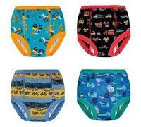 FLYISH DIRECT Potty Training Pants, Potty Training Underwear Absorbent, Car Training Pants for Boys, 100% Cotton, 4 Packs, 5T