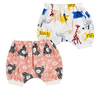 FLYISH DIRECT Potty Training Pants Shorts, Absorbent Toddler Training Pants for Boys and Girls, Rusable and Washable, 2 Packs, Pink, XL