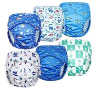 FLYISH DIRECT Potty Training Pants with Water-Resistant Outer Cover, Cotton Training Pants, Toddlers Training Pants for Boys and Girls, Training Underwear with Leak-Proof Cover, Nature Green, 2 Years