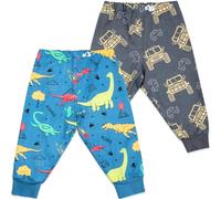 FLYISH DIRECT Potty Training Shorts - 2 Pack Absorbent Anti-Bedwetting Pants, Waterproof, 100% Cotton, for Boys 7-9 Years, Dinosaurs & Cars