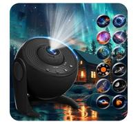 FlyLily Star Projector, 13 in 1 Galaxy Projector, Night Light with Timer, LED Light Projectors for Bedroom 360° Rotation Planetarium Space Galaxy Light for Adults Kids, Black