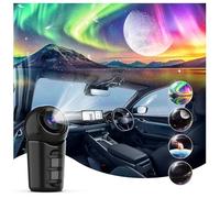 FlyLily Star Projector for Car, 4 in 1 Portable Car Roof Lights Galaxy Projector, 360° Rotating Star Projector Galaxy Light Ambient Light with Adjustable Knob for Car, Tent, Gifts, Room Decor