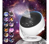 FlyLily Star Projector, Upgraded 13 in 1 HD Planetarium Galaxy Projector for Bedroom, 360° Rotating Star Projector Galaxy Light with Adjustable Knob and Timer for Kids, Ceiling, Gifts, Room Decoration