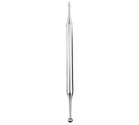 Flylin Acupuncture Pen, Dual Head Ear Body Point Probe Tip Acupressure Stainless Steel Facial Reflexology Massage Tool Ear and Body Point Probe Pen
