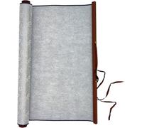 Flylin Calligraphy Cloth, Reusable Chinese Practicing Water Drawing Writing Cloth Scrolls, No Ink Traditional Magic Cloth Water Paper for Beginners Professional Practice Student Stationery (Grey)