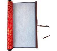 Flylin Calligraphy Cloth, Reusable Chinese Practicing Water Drawing Writing Cloth Scrolls, No Ink Traditional Magic Cloth Water Paper for Beginners Professional Practice Student Stationery (Red)