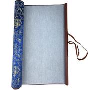 Flylin Calligraphy Cloth, Reusable Water Drawing Writing Scroll, Blue