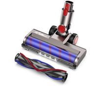 FLYLINKTECH Brush Head Replacement Compatible with Dyson V7 / V8 / V10 / V11 / V15, Flexible 180° Swivel Dyson Parts with 4 Led Headlamps and 2 Replacement Rollers