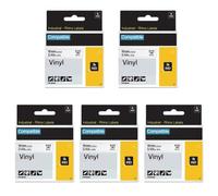 FlyLong Rhino 5200 4200 Label Tape Replacement for DYMO 18445 Vinyl 3/4"
