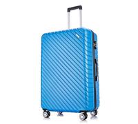 FLYMAX 24" Medium Suitcase 4 Wheel Lightweight Luggage Hard Shell ABS Travel Case Hold Check in Fits 15kg - 20kg Medium Size + 3 Digit Lock + Telescopic Handle 67 Litre Capacity