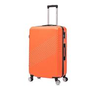 FLYMAX 24" Medium Suitcase Lightweight Luggage 4 Wheel Spinner Travel Case Trolley ABS Hold Check in
