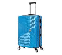 FLYMAX 24" Medium Suitcase Super Lightweight 4 Wheel Spinner Hard Shell ABS Luggage Hold Check in Travel Case Royal 67L