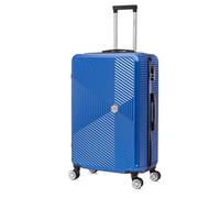 FLYMAX 24" Medium Suitcase Super Lightweight 4 Wheel Spinner Hard Shell ABS Luggage Hold Check in Travel Case Navy 67L