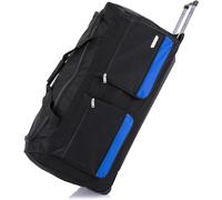 Flymax 28" Medium Suitcase Lightweight Wheeled Duffle Bag Holdall Check in Luggage Travel Bag 2.55kg 89L Blue