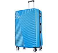 Flymax 29" Large Suitcase 4 Wheel Lightweight Luggage Hard Shell Travel Case Hold Check in Fits 23kg - 27kg + 3 Digit Lock Suitcase Large + Telescopic Handle 100 Litre Capacity