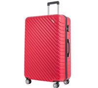 FLYMAX 29" Large Suitcase 4 Wheel Lightweight Luggage Hard Shell Travel Case Hold Check in Fits 23kg - 27kg + 3 Digit Lock Suitcase Large + Telescopic Handle 100 Litre Capacity