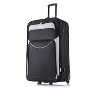 FLYMAX 29" Large Suitcase Lightweight Luggage Expandable Hold Check in Travel Bag on Wheels Black 90L