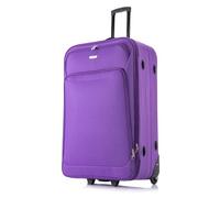 FLYMAX 29" Large Suitcase Lightweight Luggage Expandable Hold Check in Travel Bag on Wheels Purple 90L