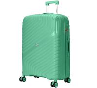 FLYMAX 29" Large Suitcase Luggage Large Suitcase 4 Wheels Lightweight 20kg - 23kg Hardshell Polypropylene with Combination Lock + Telescopic Handle Travel Case Hard Shell XL 102L Green