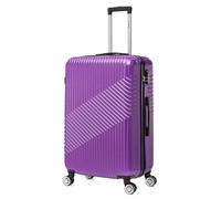 FLYMAX 29" Large Suitcases 4 Wheel Spinner Super Lightweight Luggage Hard Shell Durable Check in Hold Built-in 3 Digit Combination Purple