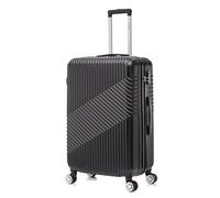 FLYMAX 29" Large Suitcases 4 Wheel Spinner Super Lightweight Luggage Hard Shell Durable Check in Hold Built-in 3 Digit Combination Black