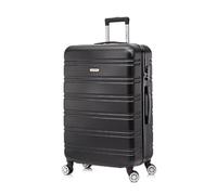 FLYMAX 29" Large Suitcases on 4 Wheels Lightweight Hard Shell Luggage Durable Check in Hold Luggage Built-in 3 Digit Combination Black 100L