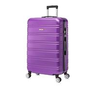 FLYMAX 29" Large Suitcases on 4 Wheels Lightweight Hard Shell Luggage Durable Check in Hold Luggage Built-in 3 Digit Combination Purple 100L