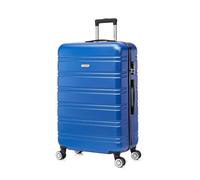 FLYMAX 29" Large Suitcases on 4 Wheels Lightweight Hard Shell Luggage Durable Check in Hold Luggage Built-in 3 Digit Combination Navy 100L