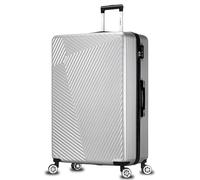FLYMAX 32" Extra Large Suitcase 4 Wheel Lightweight Suitcases Luggage Hard Shell ABS Travel Case Hold Check in Fits 23kg - 35kg + 3 Digit Lock + 1 Year Warranty 125 Litre Capacity
