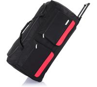 Flymax 40" XXL Extra Large Suitcase Lightweight Wheeled Duffle Bag Holdall Check in Luggage Travel Bag 3.9kg 185L Black