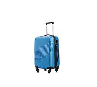 Flymax 55x35x20 4 Wheel Super Lightweight Cabin Luggage Suitcase Hand Carry on Flight Travel Bags Approved On Board Fits Flybe Easyjet Ryanair Jet 2 BA Royal Blue