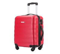 Flymax 55x35x20 Cabin Case Super Lightweight Abs Hard Shell Travel Carry on Board Cabin Bag Approved Hand Luggage with 4 Wheels Fits Easyjet, Ryanair, British Airways & Jet 2 56x45x25