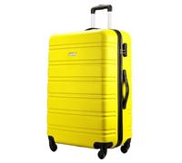 Flymax 55x35x20 Cabin Case Super Lightweight Abs Hard Shell Travel Carry on Board Cabin Bag Approved Hand Luggage with 4 Wheels Fits Easyjet, Ryanair, British Airways & Jet 2 56x45x25