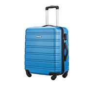 Flymax 55x35x20 Cabin Case Super Lightweight Abs Hard Shell Travel Carry on Board Cabin Bag Approved Hand Luggage with 4 Wheels Fits Easyjet, Ryanair, British Airways & Jet 2 56x45x25