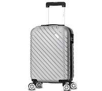 FLYMAX 55x35x20 Cabin Suitcase Carry on Hard Shell Hand Luggage Cabin Bag Case Approved for Ryanair EasyJet 2 Small Fits 8kg 10kg 35 Litre Capacity + 3 Digit Lock + Telescopic Handle Cabin Luggage