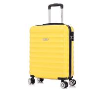 FLYMAX 55x40x20 Ryanair Cabin Bag Hand Luggage Lightweight Suitcase Approved Carry on Luggage Case 2.5KG 40L Yellow