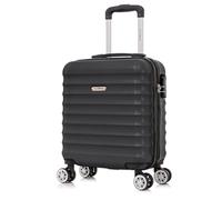FLYMAX Easyjet 45x36x20 Carry on Suitcase Approved Underseat Cabin Bag Case Lightweight Hand Luggage 2.2KG 29L Black