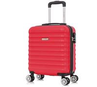 FLYMAX Easyjet 45x36x20 Carry on Suitcase Approved Underseat Cabin Bag Case Lightweight Hand Luggage 2.2KG 29L RED