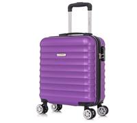 FLYMAX Easyjet 45x36x20 Carry on Suitcase Approved Underseat Cabin Bag Case Lightweight Hand Luggage 2.2KG 29L Purple