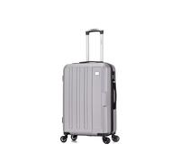 FLYMAX XL 32" Extra Large 4 Wheel Suitcases Spinner Lightweight Luggage ABS Travel Cases 125 Litre Silver Grey