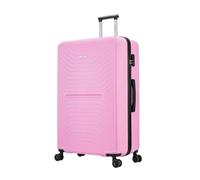 FLYMAX XL 32" Extra Large Suitcase 4 Wheel Lightweight Luggage Hard Shell Check in Hold Travel ABS 125 Litre Capacity Travel Case with 3 Digit Combination Lock + Telescopic Handle Pink