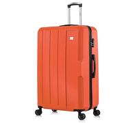 FLYMAX XL 32" Extra Large Suitcase 4 Wheel Lightweight Luggage Hard Shell Check in Hold Travel ABS 143 Litre Capacity Travel Case with 3 Digit Combination Lock + Telescopic Handle Red