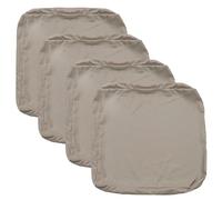 FLYMEI Patio Cushion Covers, Water Resistant Outdoor Cushion Cover Replacement, Patio Sofa Cushion Covers Only Outdoor Couch Cushion Covers, 22" X 22" X 4", 4 Covers, Taupe
