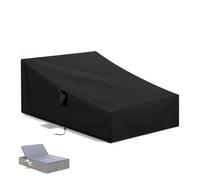 Flymer Double Sun Lounger Cover Waterproof Windproof, 214 x 140 x 81 cm