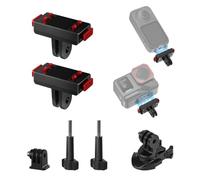 Flymile 2 Pack Magnetic Quick-Release Mount for Insta360 X5/X4 Air, with Go-Pro Adapter Holder for Insta 360 Ace Pro/Ace Pro 2 Tripod Accessories
