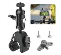 Flymile Bike Holder Mount Adapter for DJI RC 2/ RC Controller,360° Dual Ball Head Motorcycle Handlebar Holder Clamp for DJI Mini 4 Pro/Mini 3 Pro/Air 3/Mavic 3 Pro Smart Remote Controller, Black