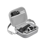 Flymile Osmo Mobile 7P Carrying Case, PU Portable Shoulder Bag for DJI OM 8/7/Pro - Protective Travel Storage Case Smartphone Gimbal Stabilizer Accessories, Gray