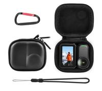 Flymile Osmo Nano Carrying Case, Small Portable PU Hard Storage Travel Bag for DJI Osmo Nano, Protective Cover With Carabiner & Wrist Strap Protector Accessories