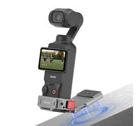 Flymile Pocket 3 Magnetic Mount, Magnet Expansion Adapter Holder with Cold Shoe on Iron Fence, Refrigerators etc, Aluminum Alloy Mount Stand for DJI Osmo Pocket 3 Creator Combo Handle Accessories